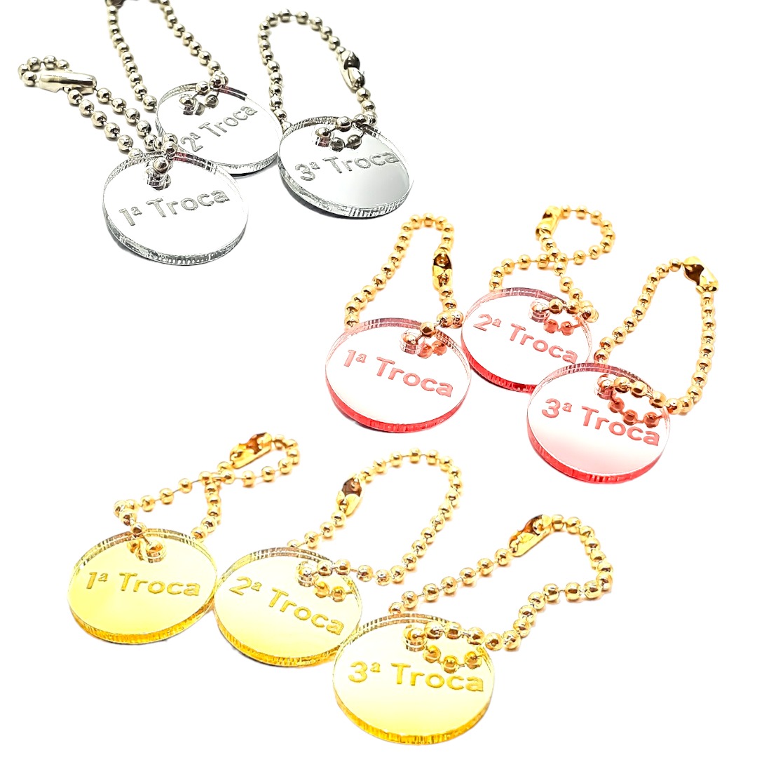 Kit 1º2º3º Troca Dourado 2 cm 30 Unidades -04