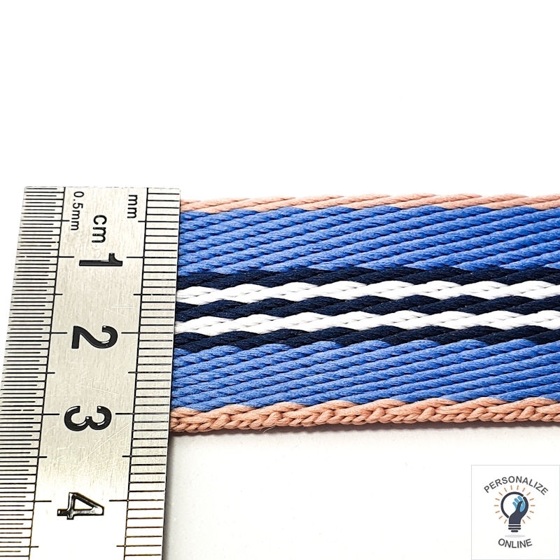 Alça chic azul claro branco e azul marinho 30 Alça chic azul claro branco e azul marinho